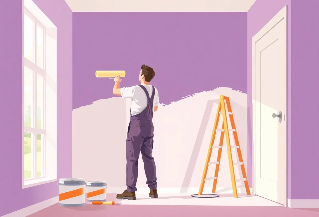 Peintre Saint-Louis 68300 en intervention sur un chantier